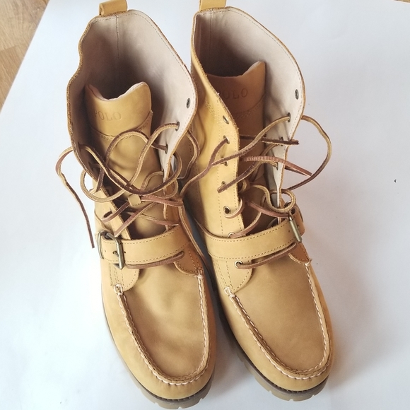 wheat polo boots